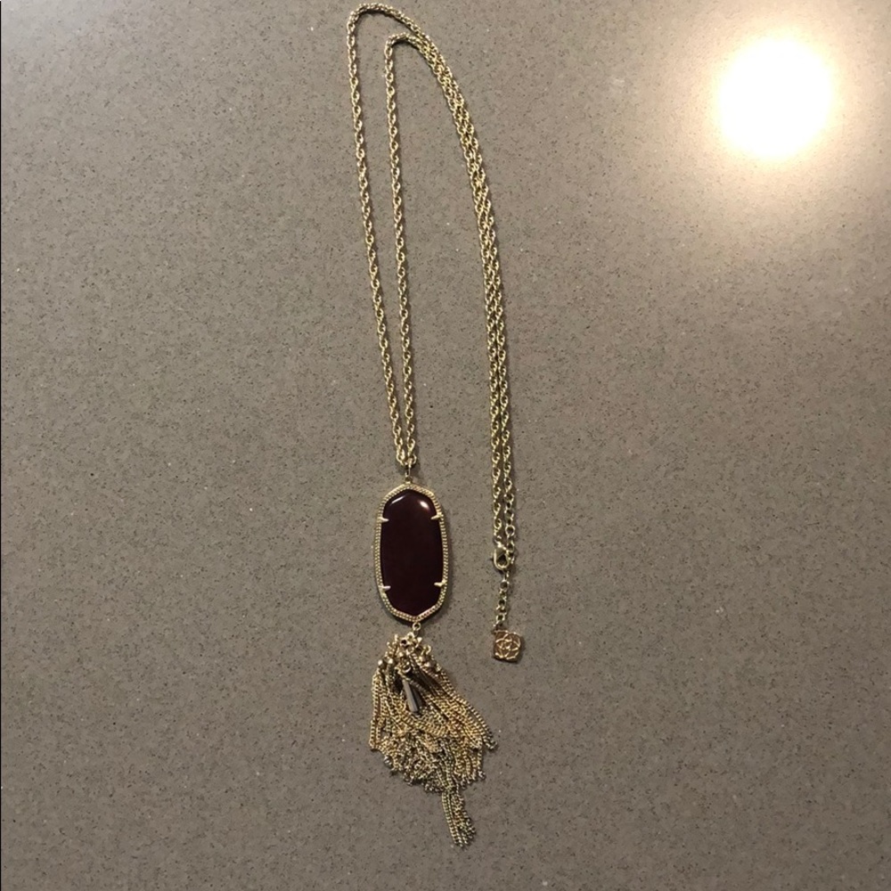 Kendra Scott Maroon Rayne Necklace